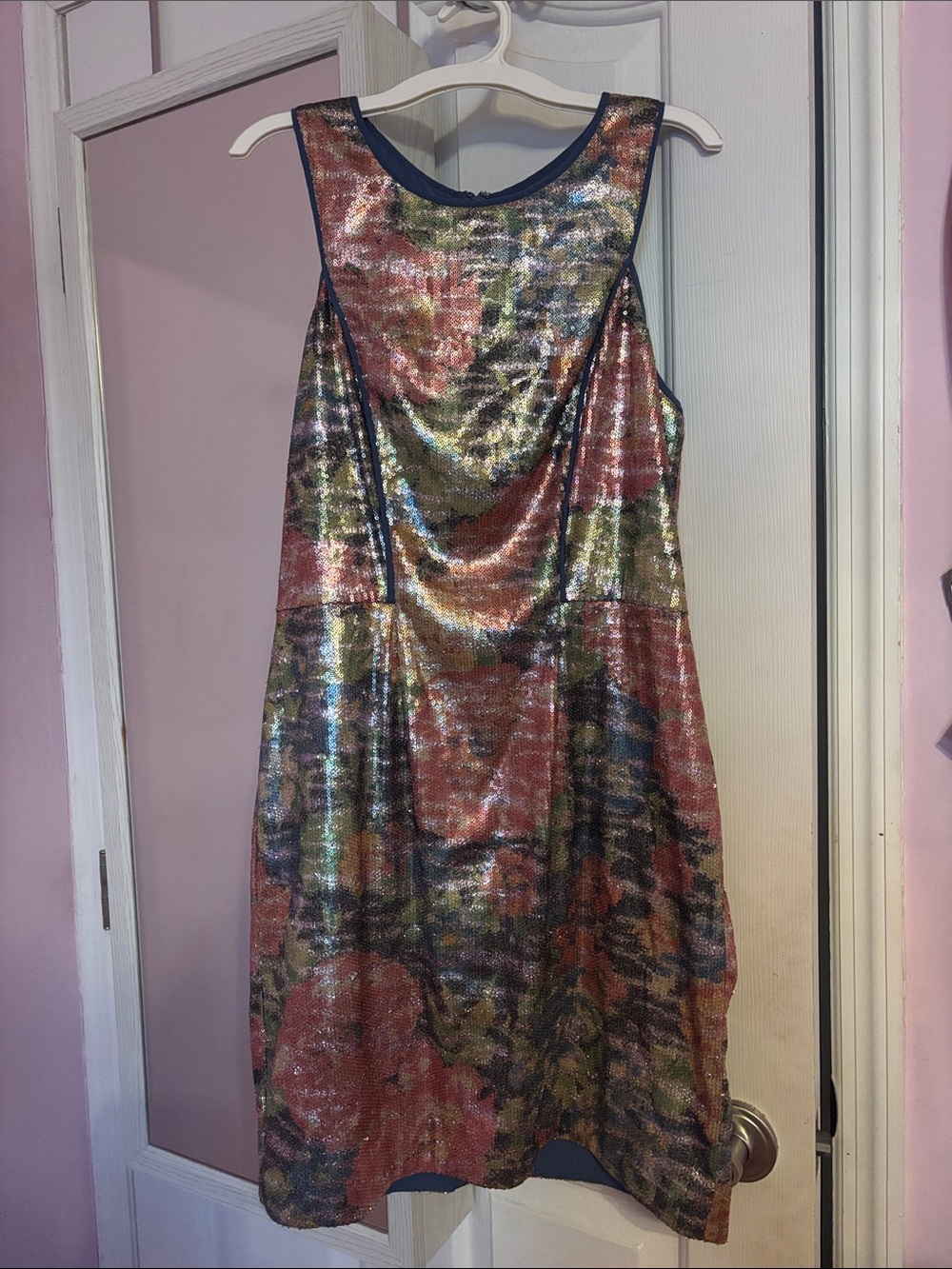 Jessica Simpson Sequin Floral Mini Dress- Size M